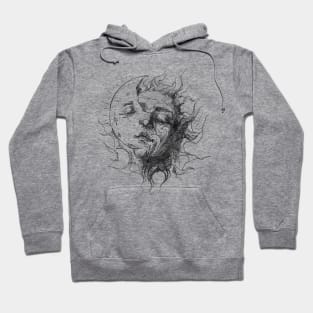 Chalk Drawing -  Sun and Moon Hoodie